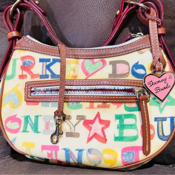 Dooney & Bourke Handbags - Dooney & Bourke Colorful Lettered Shoulder Bag
